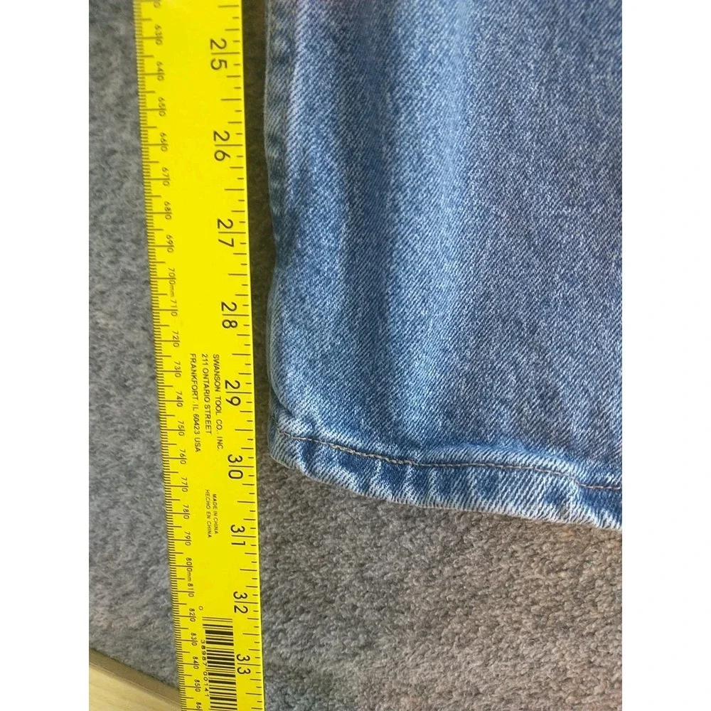 Wrangler Five Star Premium Denim Mens 34x30 Medium Wash Straight Jeans 1096FXVDB